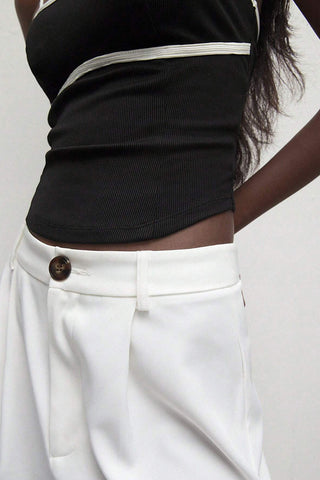 Stylish Asymmetrical Strap Tank Top