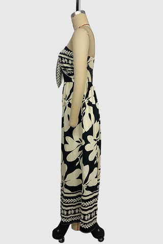 Strapless Floral Jumpsuit