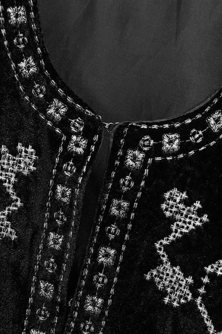 Patterned Open-Front Shacket