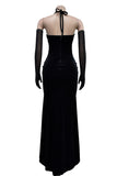 Elegant Evening Gown with Split Detail