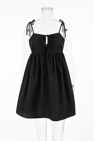 Tie-Shoulder Casual Dress