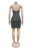 Halter-Neck Mini Dress