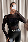 Dazzling Mesh Long Sleeve T-Shirt