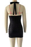Plunge Neckline Evening Dress