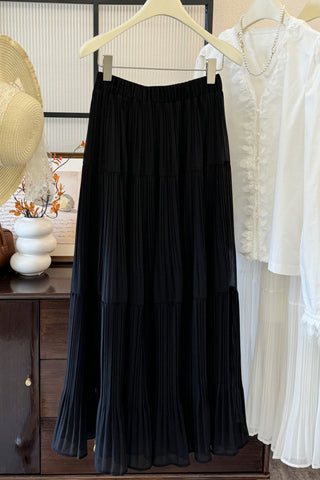 Elegant Tiered Maxi Skirt