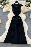 Sleeveless Pleated Midi Dress