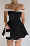 Off-Shoulder Evening Dress