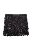 Sequin Embellished Mini Skirt