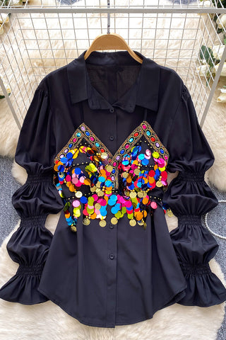 Sequin Embellished Blouse