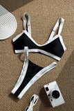 Stylish Bikini Set with Contrast Trim