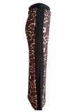 Animal Print Slit Skirt
