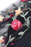 Floral Detail Sheer Blouse
