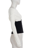 Off-Shoulder Button-Front T-Shirt
