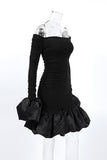 Off-Shoulder Ruffled Mini Dress