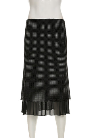 Elegant Polka Dot Skirt