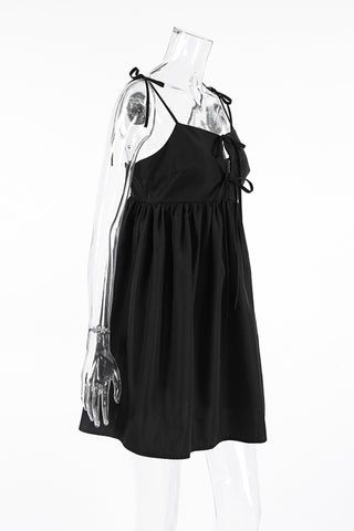 Tie-Shoulder Casual Dress
