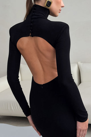 Elegant Open-Back Evening Gown
