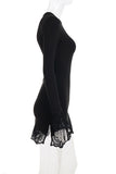 Elegant Lace Trim Night Out Dress