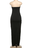 Strapless Ruched Casual Dress