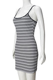 Striped Sleeveless Casual Dress