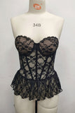 Strapless Lace Bustier Top