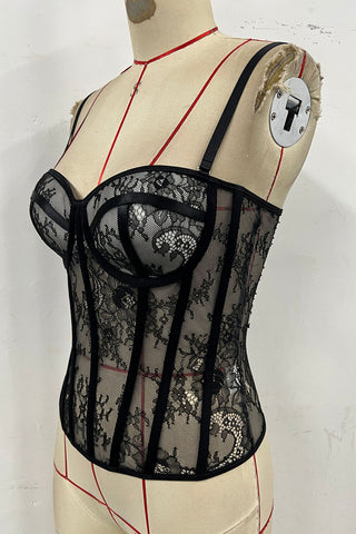 Lace Bustier Top