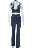 Strappy Cutout Pant Set