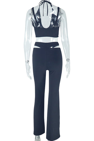 Strappy Cutout Pant Set