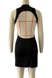 Elegant Keyhole Evening Dress