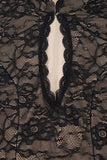 Lace Keyhole Casual Dress
