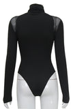 High-Neck Long Sleeve Bodysuit