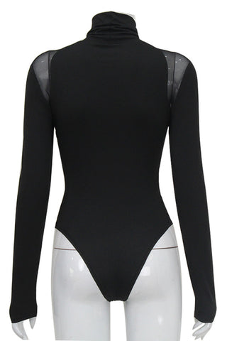 High-Neck Long Sleeve Bodysuit