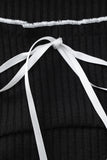 Ruffle Trim Casual Dress