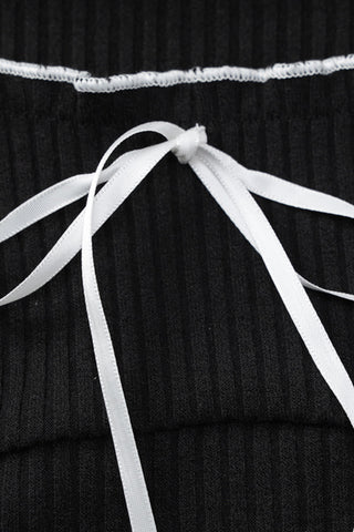 Ruffle Trim Casual Dress