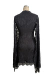 Elegant Lace Sleeve Mini Dress
