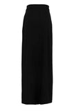 Pleated High-Waist Midi Skirt