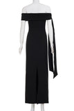 Elegant Off-Shoulder Evening Dress