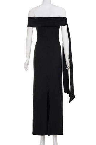 Elegant Off-Shoulder Evening Dress