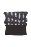 One-Shoulder Polka Dot Blouse