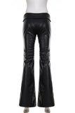 Sleek Flared-Leg Casual Pants