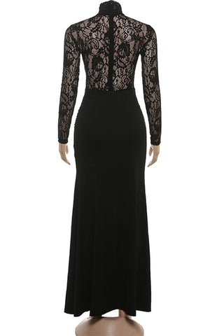 Elegant Lace Evening Gown