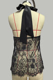 Lace Halter Tank Top