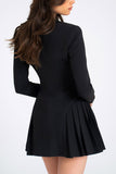 Button-Down Casual Blazer Dress