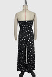 Strapless Polka Dot Jumpsuit