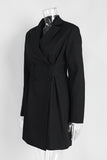 Elegant Double-Breasted Casual Dress