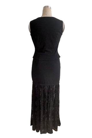 Elegant Two-Piece Lace Skirt Set