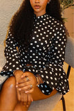 Polka Dot Zipper Skirt Set