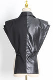 Structured Blazer with Unique Shoulder Design