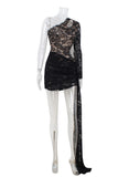 Elegant Asymmetric Lace Dress