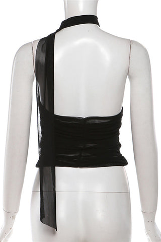 Asymmetric Neckline Tank Top